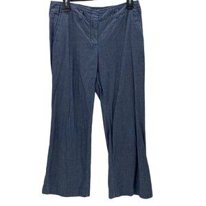 J. Crew Blue Chambray Pants Women’s Size 6